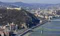 A Gellért-hegy látképe madártávlatból