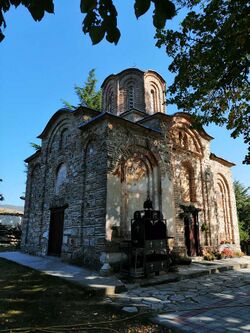 Kilátás a templomra