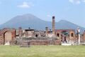 Pompeii fóruma, amelyet a Vezúv ural