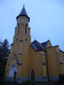 A templom nyugat-délnyugatról