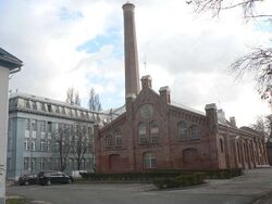 A központi kazánház műemléki védelem alatt álló épülete