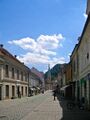 Gosposka utca a Szent Dániel-katedrálissal a háttérben