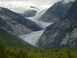 A Jostedalsbreen gleccser